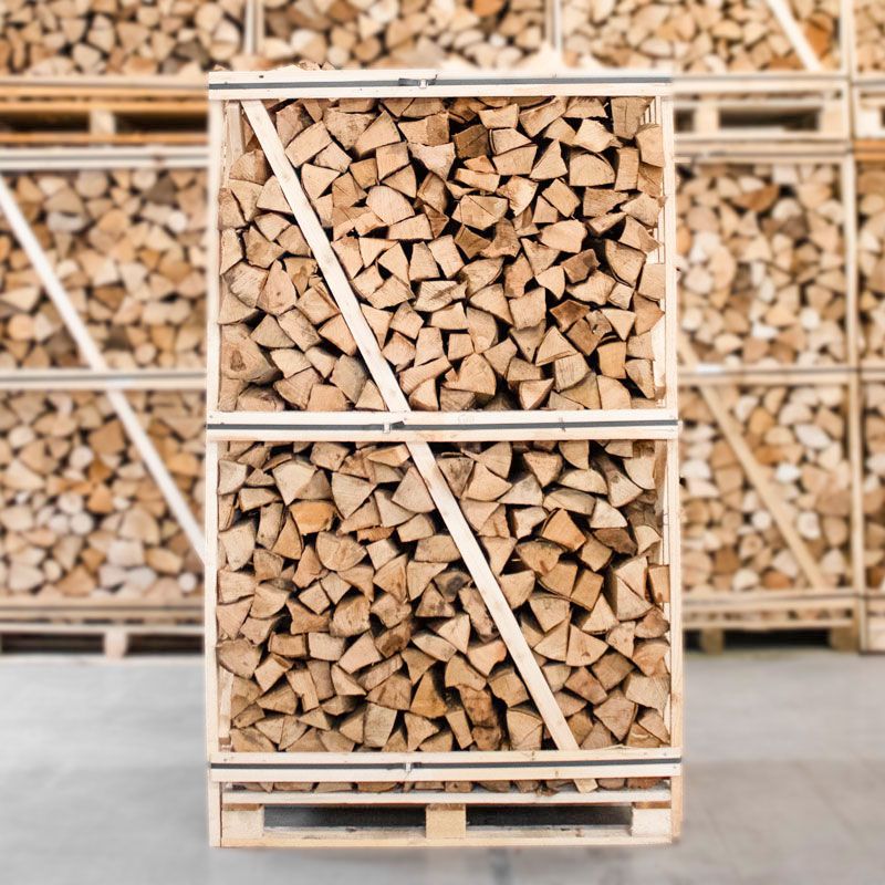 Bois sec de chêne 38-40 cm | palette complète (ca.120x90x200cm)